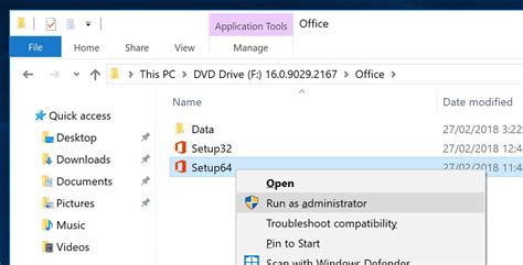 Use the Office offline installer .